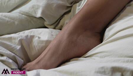 \nCara Caramel's first masturbation on camera