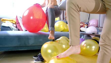Stomping balloons
