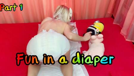DIAPER: MIA MIMI FUN IN A DIAPER PART 1