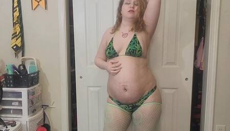 Green Leaf Bikini Erotic Dance & Tease
