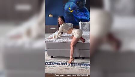 A nice long look at this sexy ass, covered in Satin