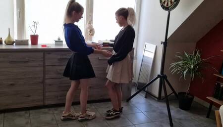 Custom: Blouse fetish and smoking