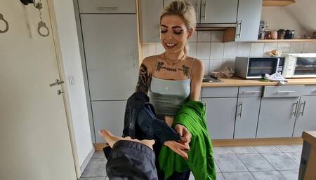 Messing around in our rainclothing