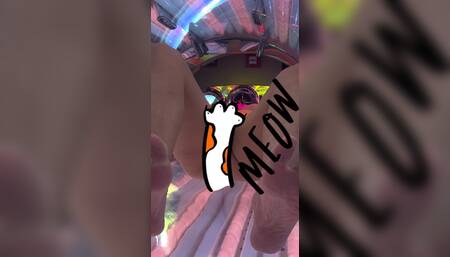 Momma Suzie Teases you with her Feet & Hairy Pussy on Tanning Bed