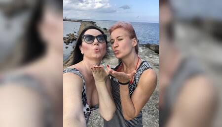 2 naughty step-sis give best feet job to BBC and he rewards