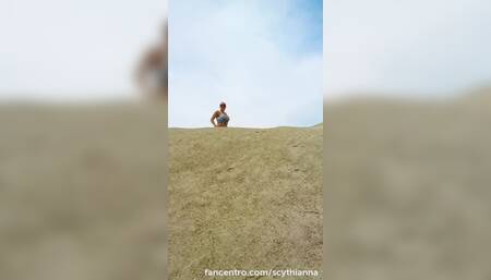 naked masturbation in the desert