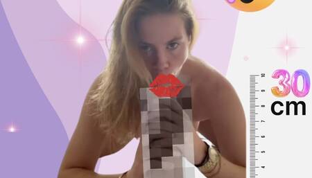 30 CM dildo in my TIGHT pussy????️ ????