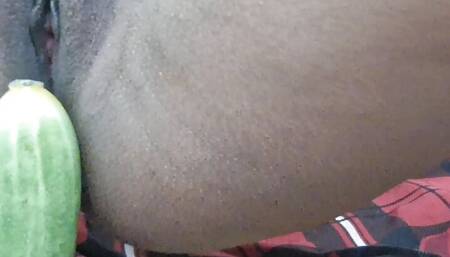 Sex with Cucumber, Fingring And Pusssy Show On webcam