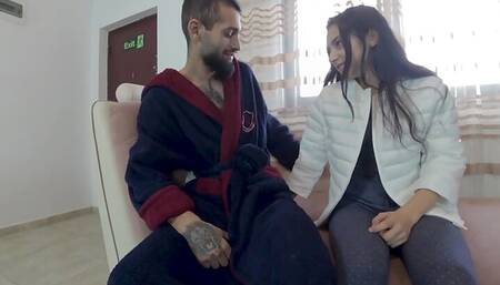 Fireplace Fervor: Skinny Couple's Passionate Flames of Lust