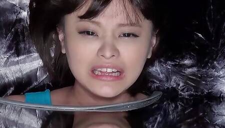 Uncensored JAV Creampie Gangbang for Blindfold Japanese Teen by Old Guys