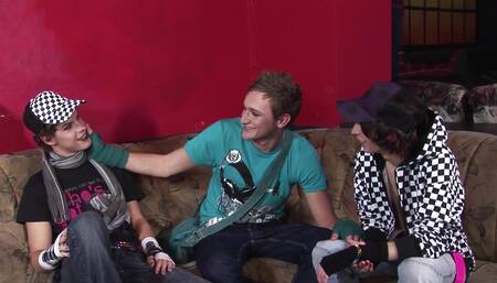 Amazing threesome sex with very horny sexy wet emos