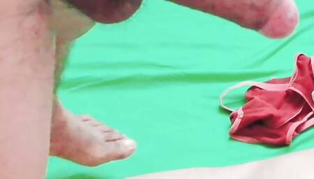 Sexy indian wife having sex after shower with young Desi boy with green bedsheet