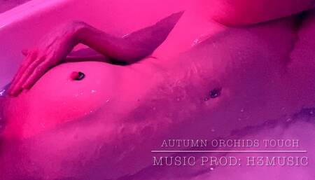 Sensual titty groping and erotic touch under pink lights