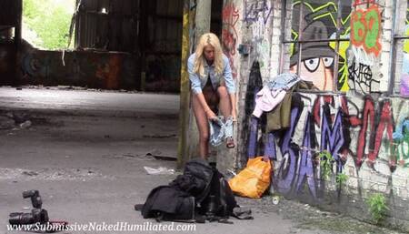 Hot Blonde Charns Double Denim Photoshoot!!