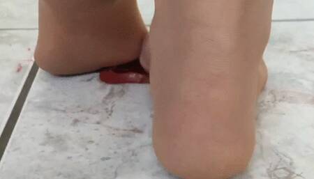 Sweet worms crush barefoot