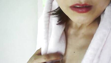 Japanese MILF Playing with Her Nipples