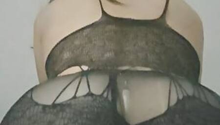 Your favorite crossdresser shows off her sexy body in lingerie!