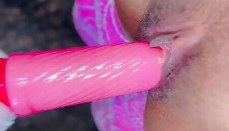 I'm enjoying with my new vibrator