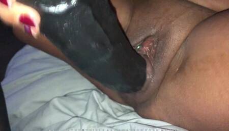 Solo Dirty Talking Whore Squirts Ramming a Huge Dildo Into Her Big Wet Pussy - Uncut Clips