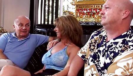 MILF Got Double Ir Fucked While Hubby Watch