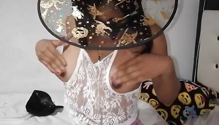 On Halloween night my niece didn't want candy.