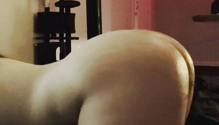 Fucked in doggy while playing computer game