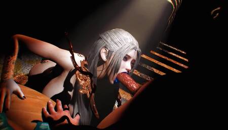 3D Big Boobs Slut MILF with Hot Tattoo Cheating with Big Cock