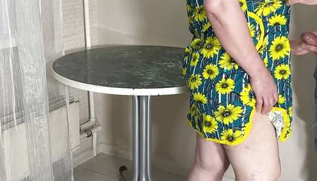 Stepmom took a dick in her mouth and asked me to fuck her in the ass