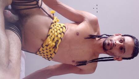 Self tie corset. Tying my self up. Amateur shibari.