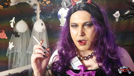 Holly the Beautiful Smoking Witch