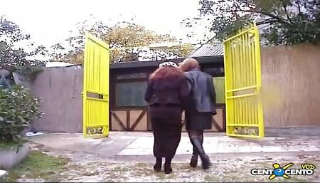 Two gorgeous lesbian girls for the first time under the eyes of Dario Lussuria