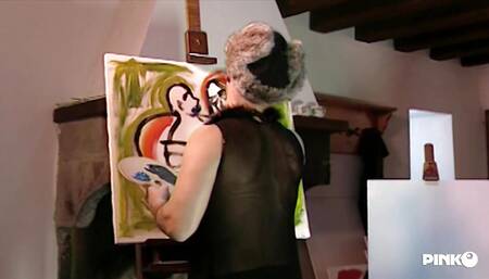 The blonde Fanny Bravo screams and enjoys two cocks