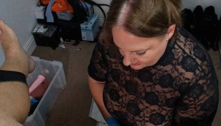 Hankey Toy Pegging with my slut husband