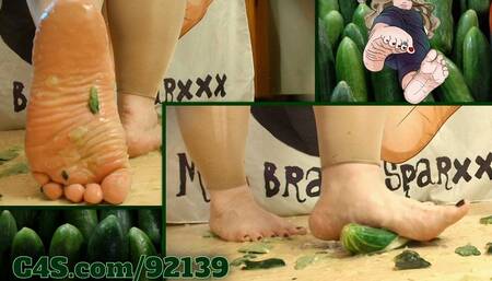 CUCUMBER SALAD RAGE 4k - Stomping, Crushing, by Miss Brandi Sparxxx
