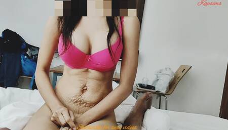 Bhabhi Fuck in Hotel Real Hindi Voice Teasing for Fucking Hot Dress Wear Surprise