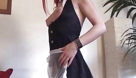 Perfect French redhead maid assfucked hard