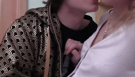 fresh pussy a slut with golden hair fucked in the ass by an