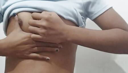 Unfaithful woman with a tight hairy pussy squirts for her lover