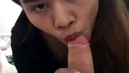 Best Asian girlfriend blowjob