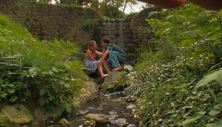 a recently 18 year old horny girl with dark hair gets her