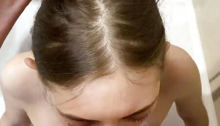 POV Hard Gagging Deep Blowjob.