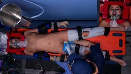 Paramedic - Injured patient LilMizzUnique sperm insemination orgasm treatment