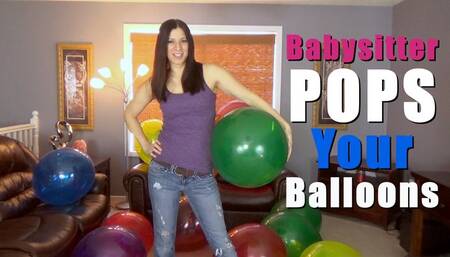 Babysitter Pops Your Balloons - REMASTERED - Kylie Jacobs - MP4 1080p HD