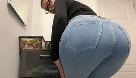 Custom Light Jeans Ass Worship