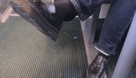 My shoe gets stolen on the train so I have to go home wearing one shoe