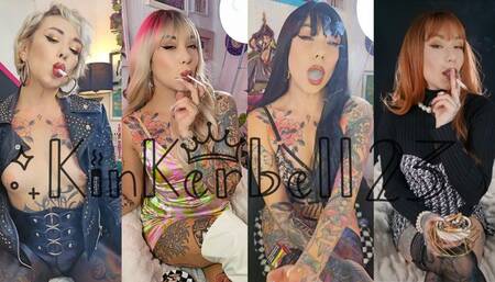 Smoking encouragement compilation - FOUR videos in ONE - Kinkerbell23