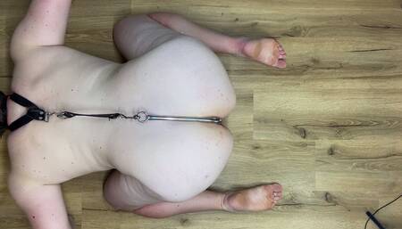 Huge Ass anal hook bondage slave