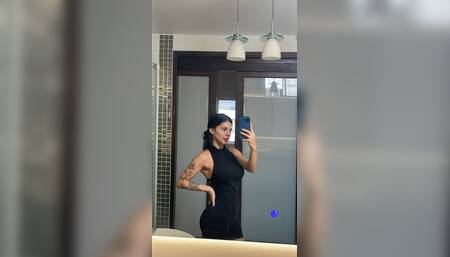 Lola Santini gets nasty in her bathroom