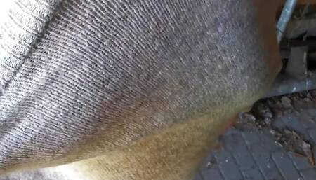 Hard titslapping just for fun