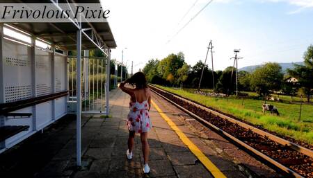 Slutty MILF was whipped in the street for public flashing